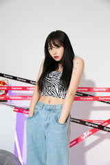 ゼブラクロップノースリーブ / TOP(8983) Zebra Crop Sleeveless