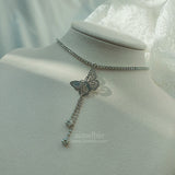 [Aespa Giselle Necklace] バタフライエルフクイーンチョーカーネックレス