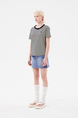 モノチェリーストライプTシャツ / MONO CHERRY STRIPE T-SHIRT [NAVY]