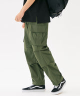 TWO TUCK CARGO STRING JOGGER PANTS (BEIGE) (6585162563702)