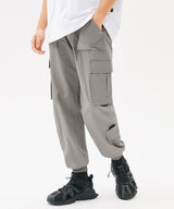 MINI POCKET CARGO JOGGER PANTS (BLACK) (6585151389814)
