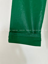 leather coated straight pants