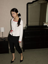 WRAP CAPRI PANTS (BLACK)