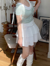 バレリーナカンカンシフォンスカート / ballerina cancan chiffon skirt