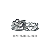 [Kiss of life/Baby monster/YENA] Heart simple ring (set)