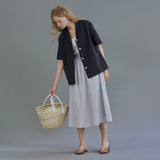 マーガレット リネン ハーフジャケット / Margaret linen half jacket