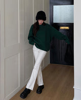 (×)(UNISEX) ベチンウールオーバーニット