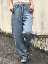 Wander brushed denim pants