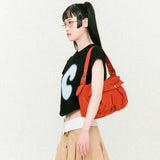 Cargo Two Pocket Shoulder Bag Red