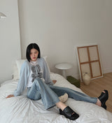 ラインブラッシュデニムパンツ / no.344 Line Brush Denim Pants