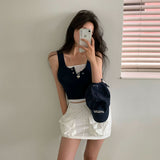 [Bellide made] Get-Up Snap Button Sleeveless