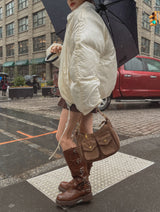 (UNISEX) カーブドワイドオーバーダウン