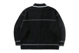 ハンドスティッチニットカーディガン/HAND STITCH KNIT CARDIGAN_BLACK