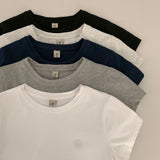 [Bellide made] Premium Slim Span Embroider Tee