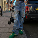 ダーティーウォッシングワイドデニム / (UNISEX) Dirty washing wide denim