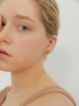 Holiday daily rhombus ceramic earring(OL) (6642400329846)