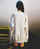 221-CUT-OUT GRAPHIC SWEATSHIRTS(NONE-FLEECE)-WHITEMELANGE (6677537947766)