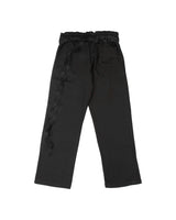 レーススウェットパンツ BLACK