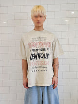 VENTIQUE ピグメントロゴ半袖Tシャツ