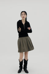 ロングジップTシャツ / long zip t-shirt