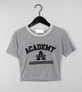 アカデミークロップTシャツ / Academy Crop T-shirt (4color)