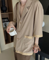 ウォッシュ配色シャツジャケット (3 color)
