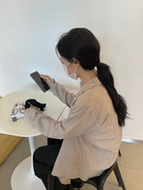 クラムストライプシャツ