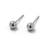 14k gold Simple ball earring silver