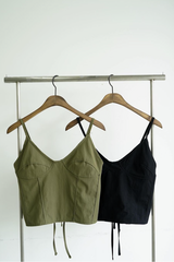 ジョーイバックストラップスリーブレス / Joy Back Strap Sleeveless (2 colors)