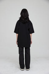 アスレチックオーバーサイズTシャツ /ATHLETIC OVERSIZED T-SHIRT BLACK