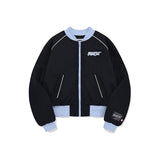 UNI LOGO WAPPEN CROP BLOUSON JACKET [NAVY]