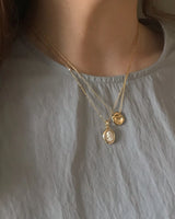Vintage Mood Cameo petit Necklace [Cream] 