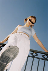 HIDE One Shoulder Top (Sky Blue) (6570998038646)