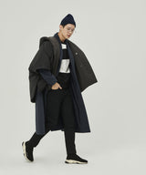 REVERSIBLE PADDING SHAWL_BLACK+GRAY (6636703547510)
