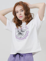 ウィメンズ ルリスリラックスクロップTシャツ(FCC2TS385W)