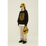 フラワーベアフラフィーミニバッグ / Flower Bear Fluffy Mini Bag_Black