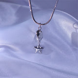 wave star necklace