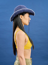 Crochet Cowboy Hat (navy)