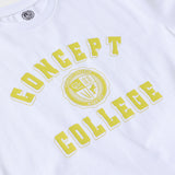 クラシックビッグロゴクルーネックホワイトユニセックスTシャツ / Classic Big Logo Crew Neck White Unisex T-shirt