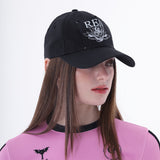 RENステッチキャップ/1 2 Ren stitch cap - BLACK