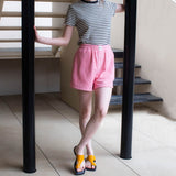 フラワーテリーハーフパンツ / FLOWER TERRY HALF PANTS_PINK