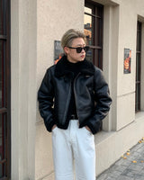 GM Trench Jack High neck Leather crop Mustang (2 colors) (Model M Fitting)