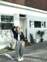 Daily Hip Crop Varsity Jacket