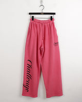 チャレンジピグメントレタリングワイドコットントレーニングパンツ / Challenges Pigment Lettering Wide Cotton Training Pants