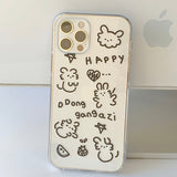 ブラック　Dドンガンガジスマホケース