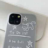 White - To do list Phone Case_matt