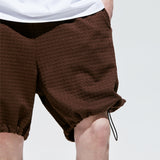 2ウェイワッフルハーフバンディングパンツ / 2way waffle half banding pants brown
