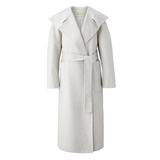 Big collar handmade coat - Light melange (6674906218614)