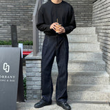 クボセミワイドローデニムパンツ / Kubo Semi-Wide Raw Denim Pants (2 colors)