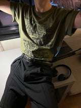 パンクレタリングTシャツ